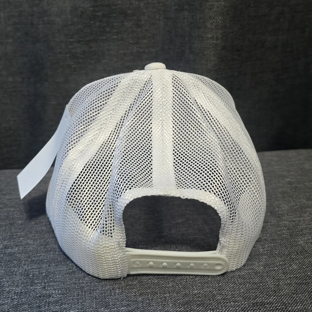 Bass Pro Shops White Mesh Trucker Cap